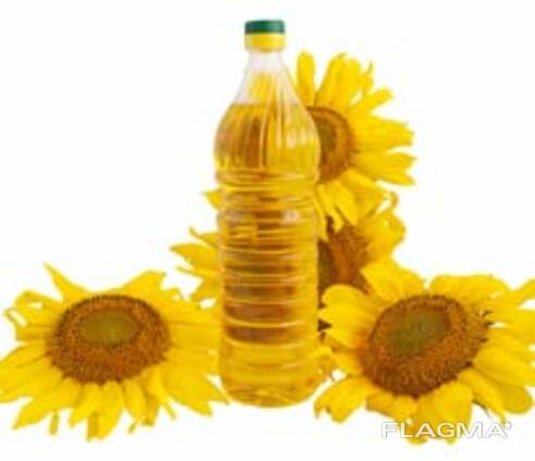 Bottled sunflower oil