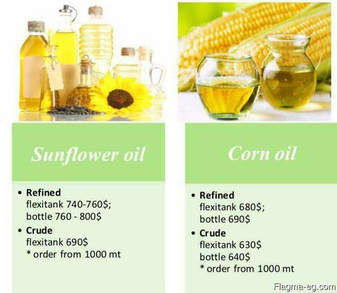 Sunflower oil and Corn oil